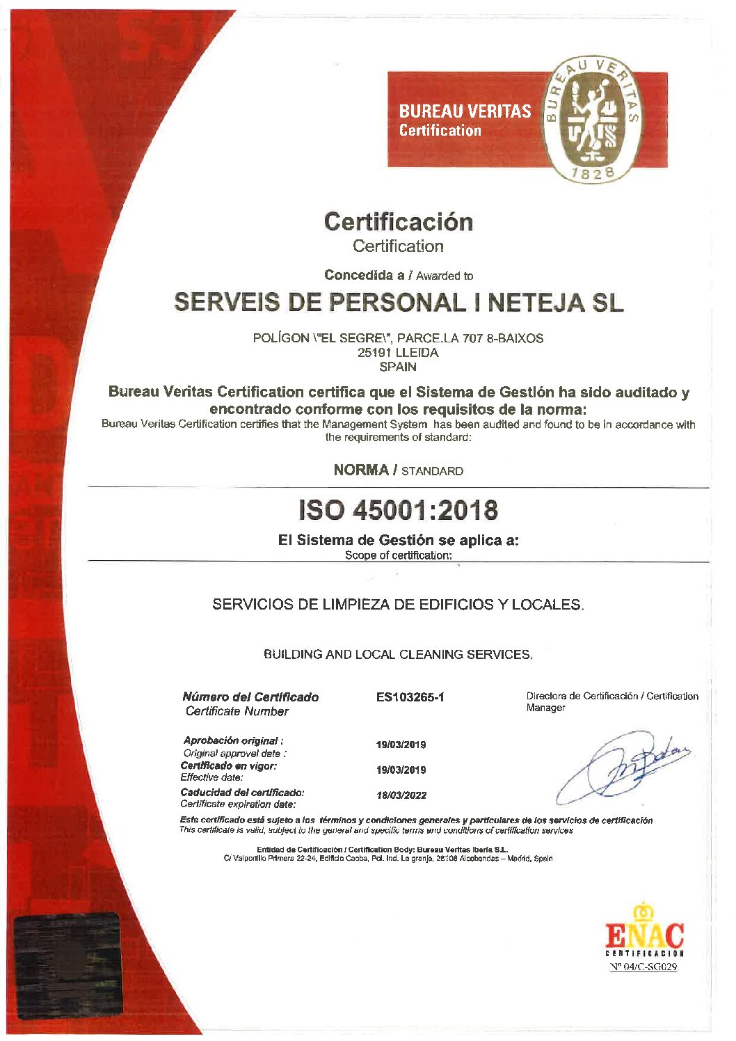 ISO 45001;2018