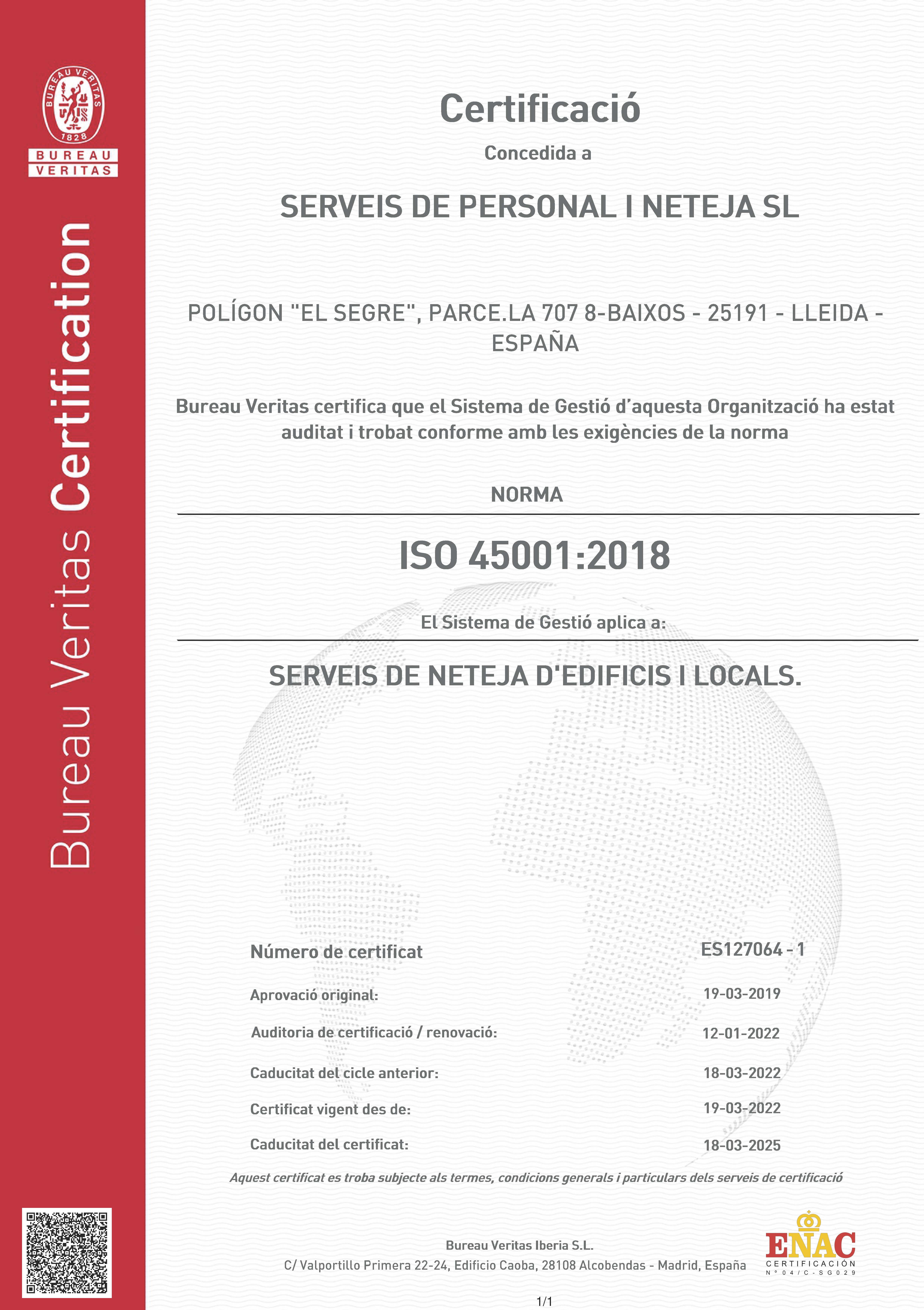 ISO 45001;2018