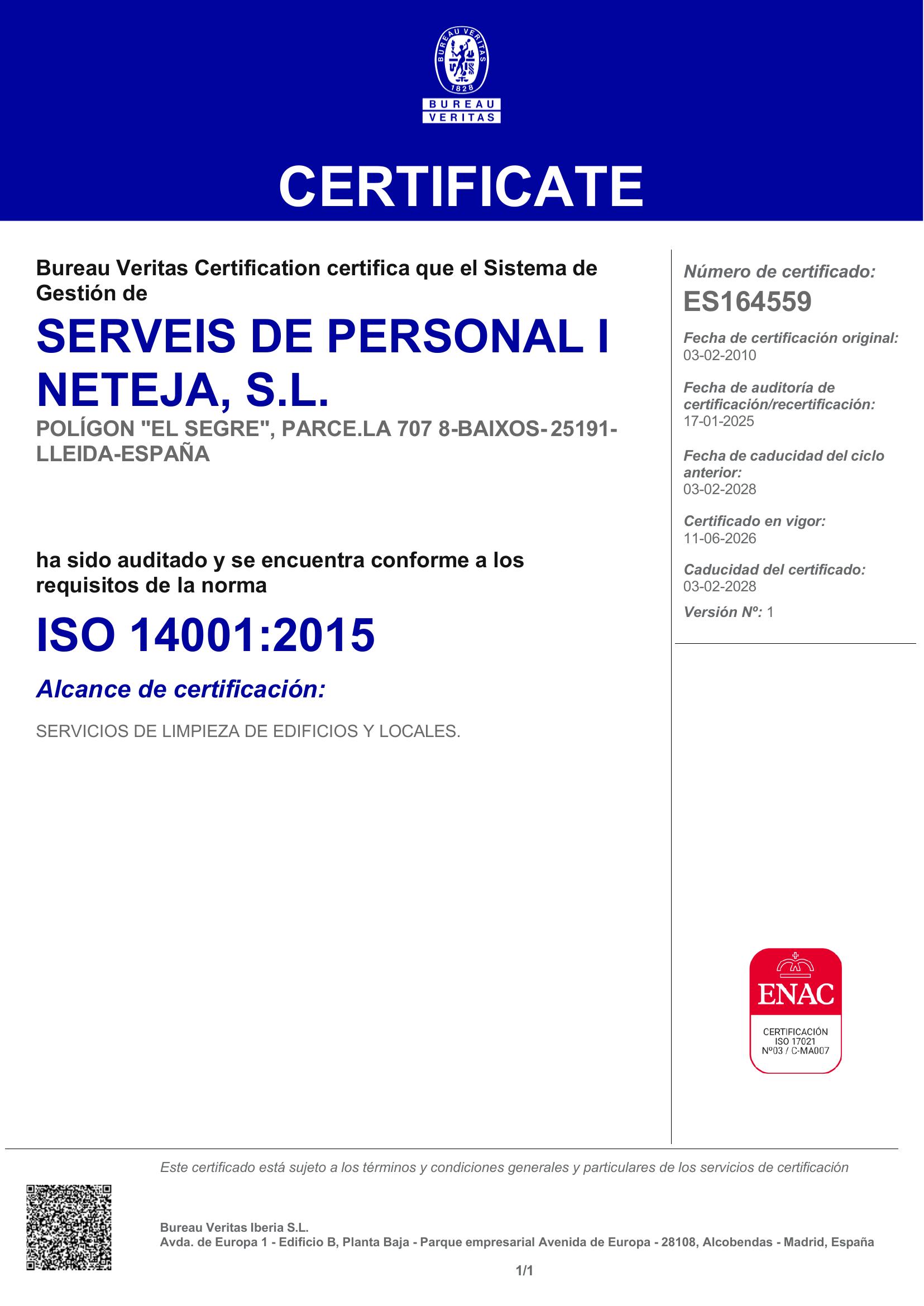 ISO 14001:2015