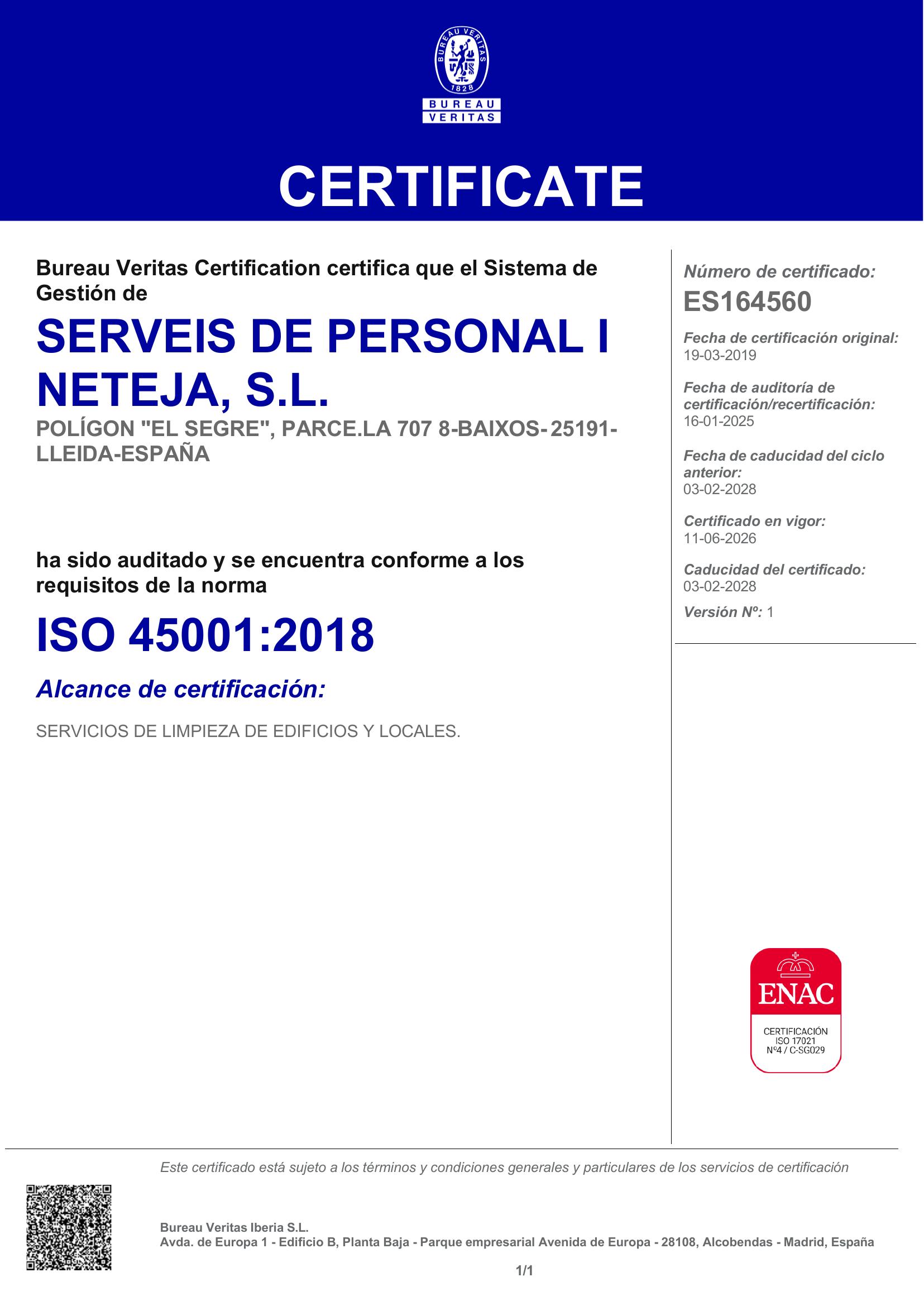 ISO 45001;2018